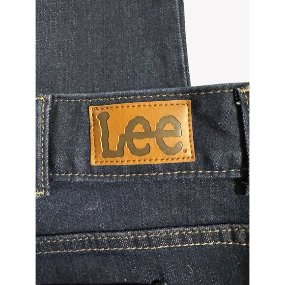 NWT Lee Legendary Plus STRAIGHT Mid Rise Jeans 22W Petite Dark Wash Women - Picture 10 of 11